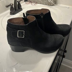 Dansko boots, black nubuck